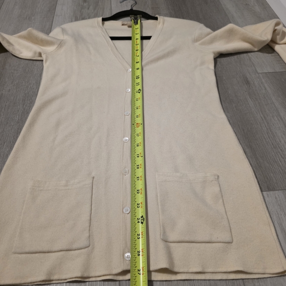 Michael Kors Soft Cream Button Cardigan - Medium - Picture 5 of 6